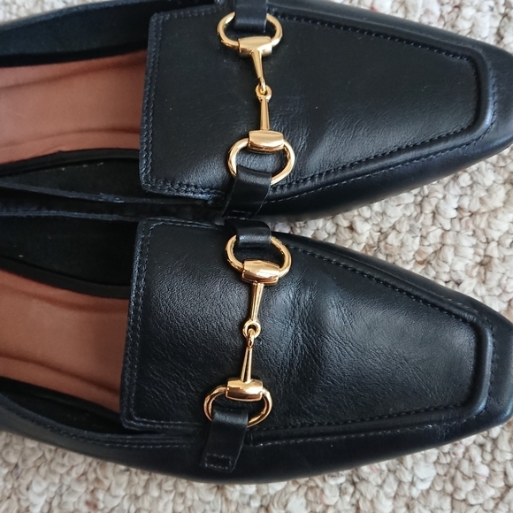 Revolve RAYE Caylee Loafer with Gold Detail in Black size 37.5 - Picture 11 of 12